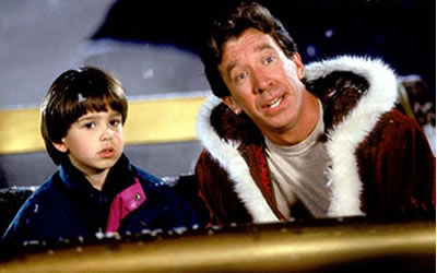 Eric Lloyd and Tim Allen in The Santa Clause (1994)