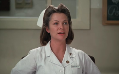 Louise Fletcher as Nurse Ratched in One Flew Over the Cuckoo's Nest Louise Fletcher as Nurse Ratched in One Flew Over the Cuckoo's Nest