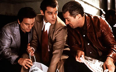 Joe Pesci, Ray Liotta and Robert De Niro in Goodfellas (1990)