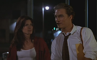 Sandra Bullock and Matthew McConaughey in A Time to Kill