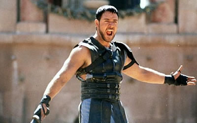 Russell Crowe as Maximus in Gladiator