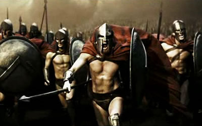 300 starring Gerard Butler, Lena Headey, Dominic West, David Wenham, Vincent Regan