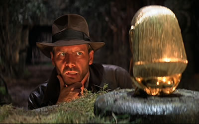 Harrison Ford as Indiana Jones in Raiders of the Lost Ark