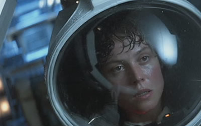 Sigourney Weaver as Ripley in Alien