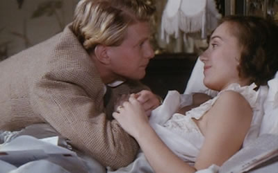 James Wilby and Kristin Scott Thomas in A Handful of Dust James Wilby and Kristin Scott Thomas in A Handful of Dust