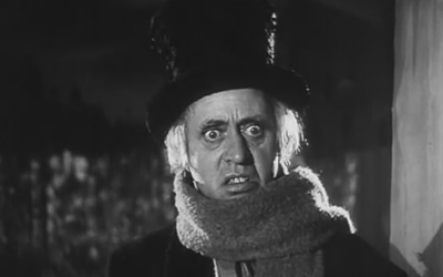 Alastair Sim in A Christmas Carol (1951) (aka: Scrooge)