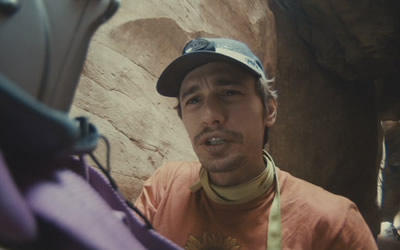 James Franco as Aron Ralston in 127 Hours (2010)