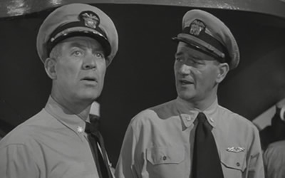 Ward Bond and John Wayne in Operation Pacific