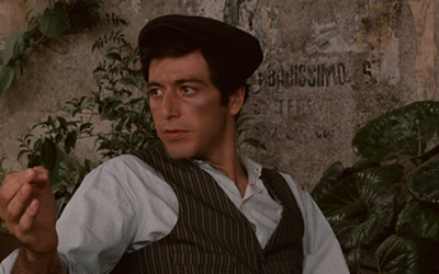 Al Pacino as Michael Corleone in The Godfather Al Pacino as Michael Corleone in The Godfather