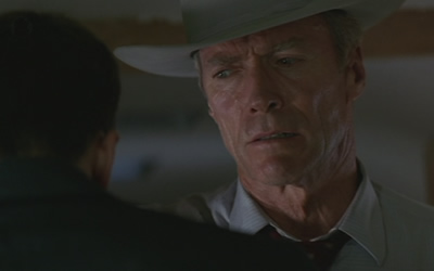Clint Eastwood as Chief Red Garnett in A Perfect World Clint Eastwood as Chief Red Garnett in A Perfect World