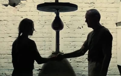 Hilary Swank and Clint Eastwood in Million Dollar Baby Hilary Swank and Clint Eastwood in Million Dollar Baby