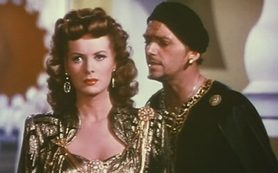 Maureen O'Hara and Douglas Fairbanks Jr. in Sinbad the Sailor (1947)