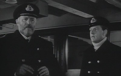 Laurence Naismith and Kenneth More in A Night to Remember