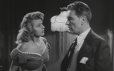 Shelley Winters and Ronald Colman in A Double Life