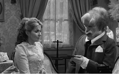 Hannah Gordon and John Hurt in The Elephant Man Hannah Gordon and John Hurt in The Elephant Man