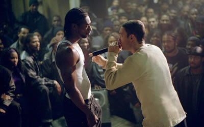 8 Mile starring Eminem, Kim Basinger, Mekhi Phifer, Brittany Murphy