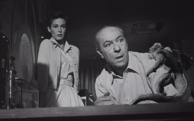 Joan Taylor and Frank Puglia in 20 Million Miles to Earth (1957)