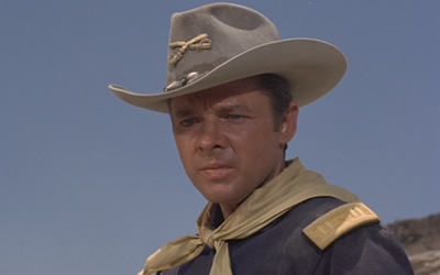 Audie Murphy as Captain Coburn in 40 Guns to Apache Pass (1967)