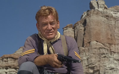 Kenneth Tobey as Corporal Bodine in 40 Guns to Apache Pass (1967)