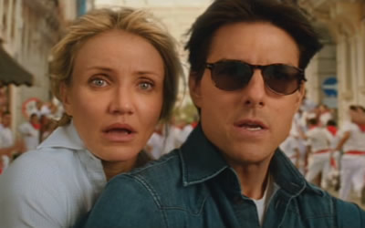 Cameron Diaz and Tom Cruise in Knight and Day (2010)