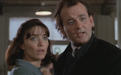 Karen Allen and Bill Murray in Scrooged (1988) Karen Allen and Bill Murray in Scrooged (1988)