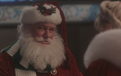 Charles Durning as Santa in Mrs. Santa Claus (1996)