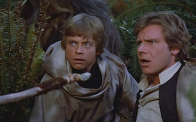 Mark Hamill and Harrison Ford in Star Wars: Episode VI - Return of the Jedi (1983) Mark Hamill and Harrison Ford in Star Wars: Episode VI - Return of the Jedi (1983)