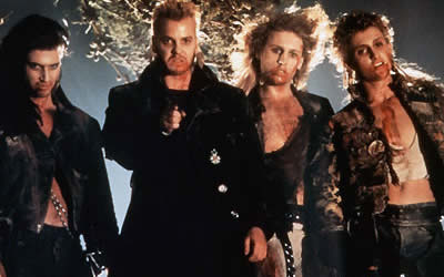 The Lost Boys (1987) starring Jason Patric, Corey Haim, Kiefer Sutherland, Jami Gertz, Corey Feldman, Jamison Newlander, Dianne Wiest, Alex Winter directed by Joel Schumacher Movie Review