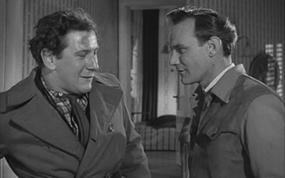 Peter Ustinov and Trevor Howard in Odette (1950)