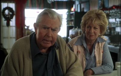 Andy Griffith and Jayne Eastwood in A Song for the Season (1999) (aka: A Holiday Romance)