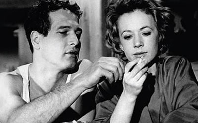 Paul Newman and Piper Laurie in The Hustler (1961)