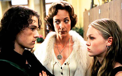 10 Things I Hate About You 1999 Starring Heath Ledger Julia Stiles Joseph Gordon Levitt Larisa Oleynik David Krumholtz Movie Review