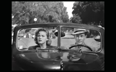 Jean Rogers and Richard Carlson in A Stranger in Town (1943)