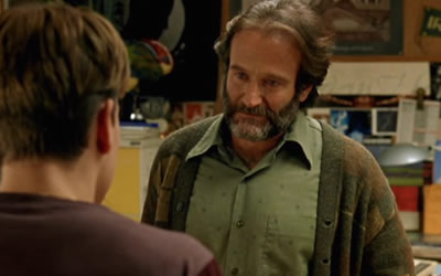 Robin Williams as Sean Maguire in Good Will Hunting Robin Williams as Sean Maguire in Good Will Hunting