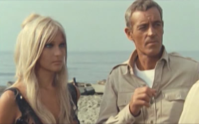 Hélène Chanel and Guy Madison in A Place in Hell (1969) (aka: Un posto all'inferno) Hélène Chanel and Guy Madison in A Place in Hell (1969) (aka: Un posto all'inferno)