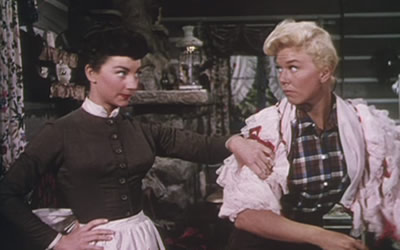 Allyn Ann McLerie and Doris Day in Calamity Jane (1953) Allyn Ann McLerie and Doris Day in Calamity Jane (1953)