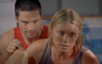 Warren Christie and Peta Wilson in Malibu Shark Attack (2009) (aka: Mega Shark of Malibu) Warren Christie and Peta Wilson in Malibu Shark Attack (2009) (aka: Mega Shark of Malibu)