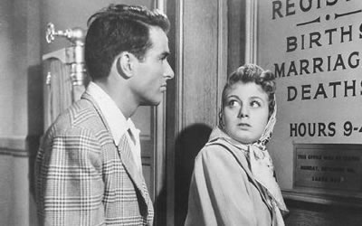 Montgomery Clift and Shelley Winters in A Place in the Sun