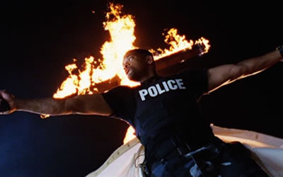 Will Smith as Mike Lowrey in the movie Bad Boys II Will Smith as Mike Lowrey in the movie Bad Boys II