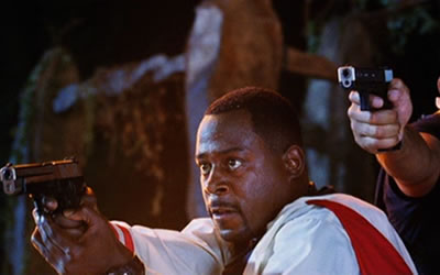 Martin Lawrence as Marcus Burnett in the movie Bad Boys II