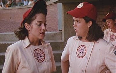 Madonna and Rosie O'Donnell in A League of Their Own (1992)