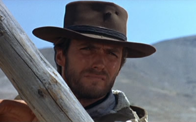 Clint Eastwood as Joe in A Fistful of Dollars