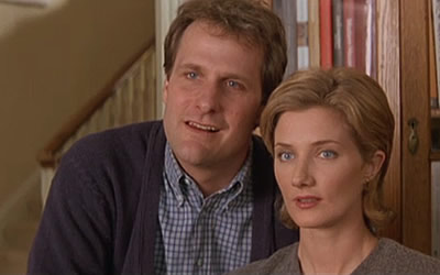 Jeff Daniels and Joely Richardson in 101 Dalmations Jeff Daniels and Joely Richardson in 101 Dalmations