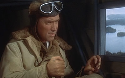James Stewart as Charles Lindbergh in The Spirit of St. Louis James Stewart as Charles Lindbergh in The Spirit of St. Louis