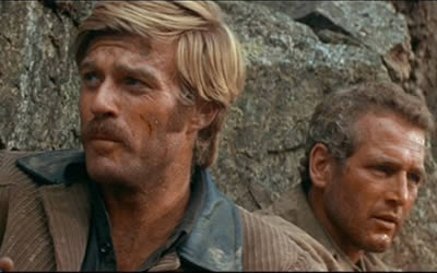 Robert Redford and Paul Newman in Butch Cassidy and the Sundance Kid Robert Redford and Paul Newman in Butch Cassidy and the Sundance Kid