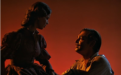 Vivien Leigh and Clark Gable in Gone With the Wind (1939)