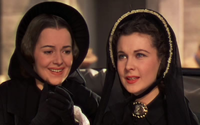Olivia de Havilland and Vivien Leigh in Gone With the Wind (1939)
