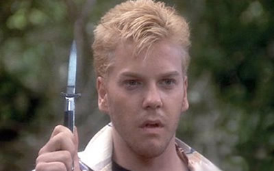 Kiefer Sutherland as Ace Merrill in Stand by Me Kiefer Sutherland as Ace Merrill in Stand by Me
