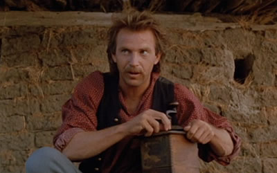 Kevin Costner as John Dunbar in Dances with Wolves (1990)